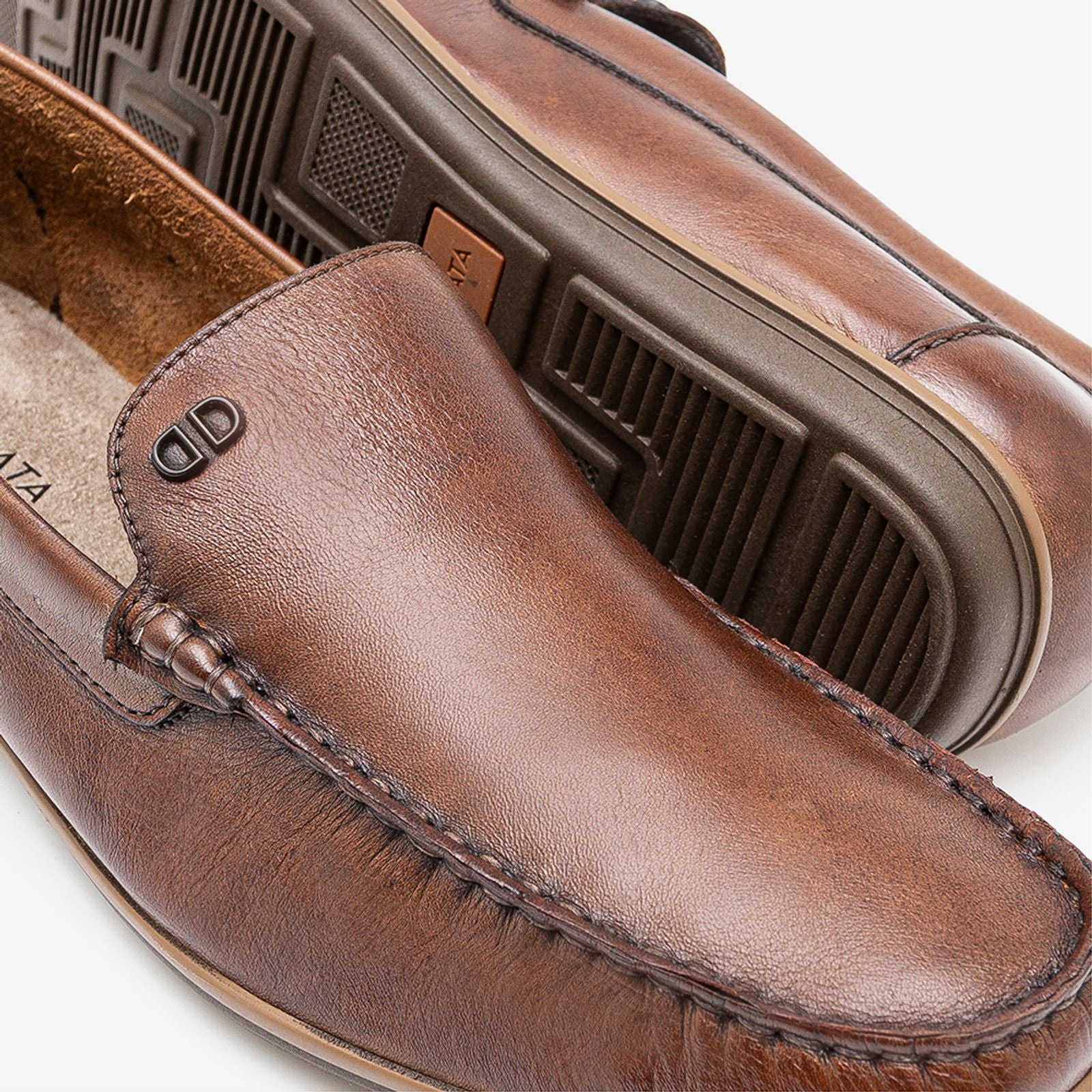 Mocassim Denim Tag Tan