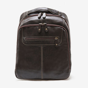 Mochila Em Couro Café