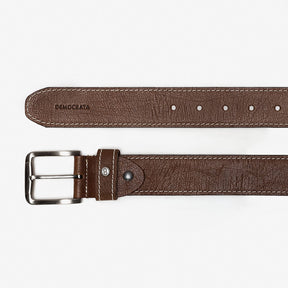 Cinto Largo Denim Conhaque